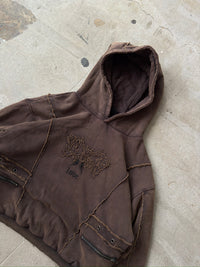 OBSIDIAN WASHED BROWN HOODIE