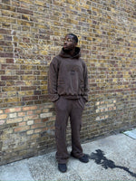 OBSIDIAN WASHED BROWN HOODIE