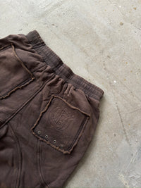 OBSIDIAN WASHED BROWN JOGGERS