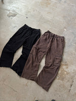 OBSIDIAN WASHED BROWN JOGGERS