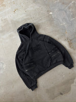 OBSIDIAN WASHED BLACK HOODIE