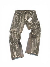 1 of 1 PAINTED CAMO DENIM JEANS