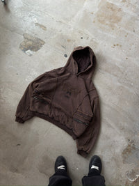 OBSIDIAN WASHED BROWN HOODIE
