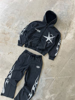 'STARS & FLAMES' ZIP HOODIE