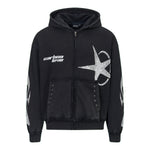 'STARS & FLAMES' ZIP HOODIE