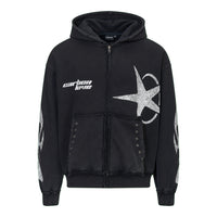 'STARS & FLAMES' ZIP HOODIE