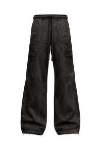 OBSIDIAN WASHED BLACK JOGGERS