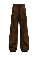 OBSIDIAN WASHED BROWN JOGGERS
