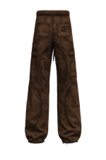 OBSIDIAN WASHED BROWN JOGGERS