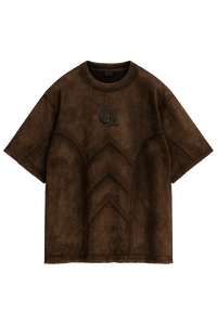 OBSIDIAN WASHED BROWN TEE