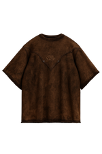 OBSIDIAN WASHED BROWN TEE