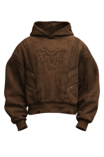 OBSIDIAN WASHED BROWN HOODIE